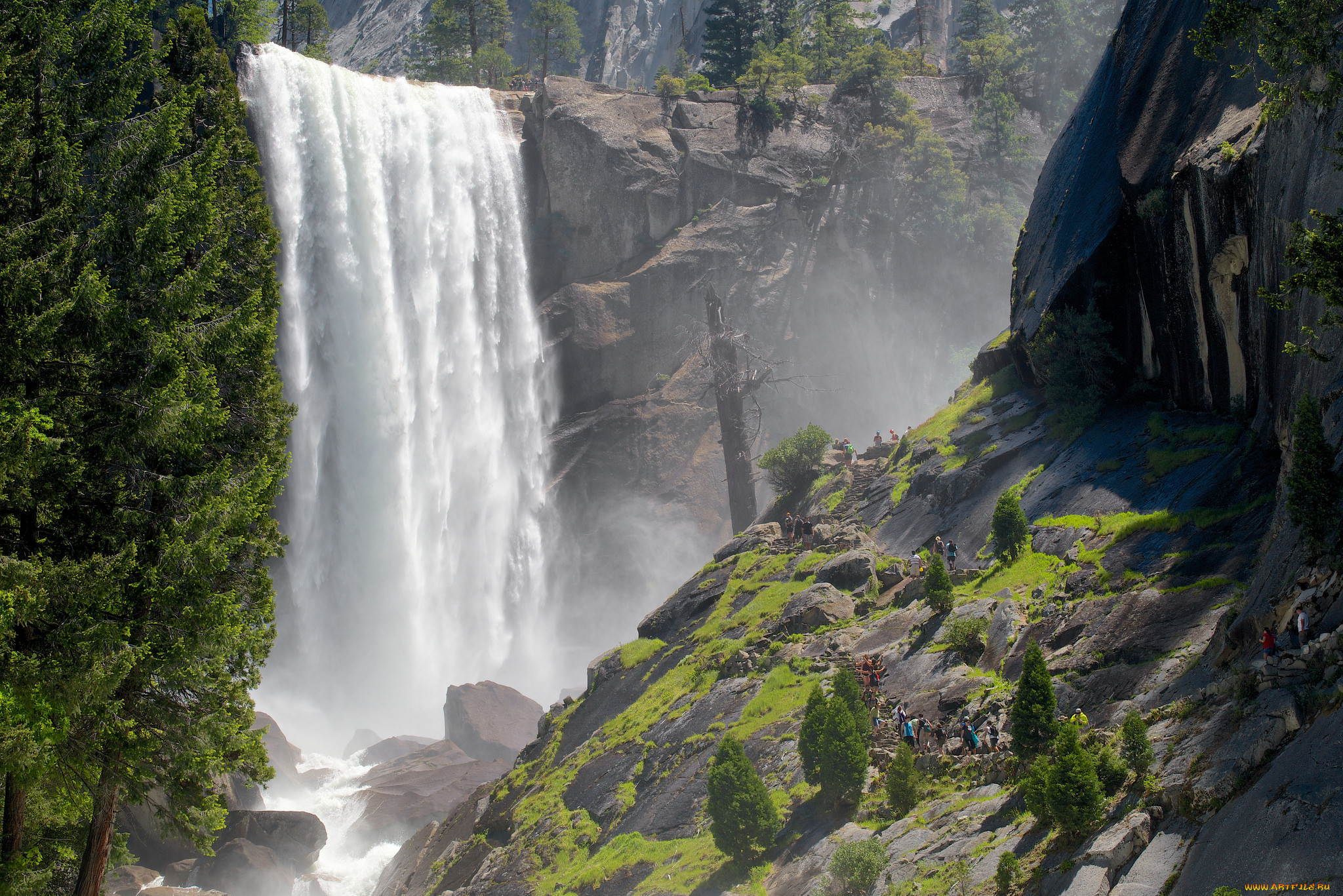 Действующий водопад. Каскад водопад Йосемити. Водопад Невада в Йосемити. Водопад Текелю горный Алтай. Водопад Вернал, Калифорния, США.